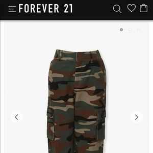 Forever 21 Camo Cargo Joggers